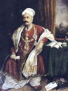 Raja Ravi Varma Sir T. Madhava Rao France oil painting artist